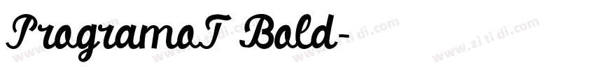 ProgramoT Bold字体转换